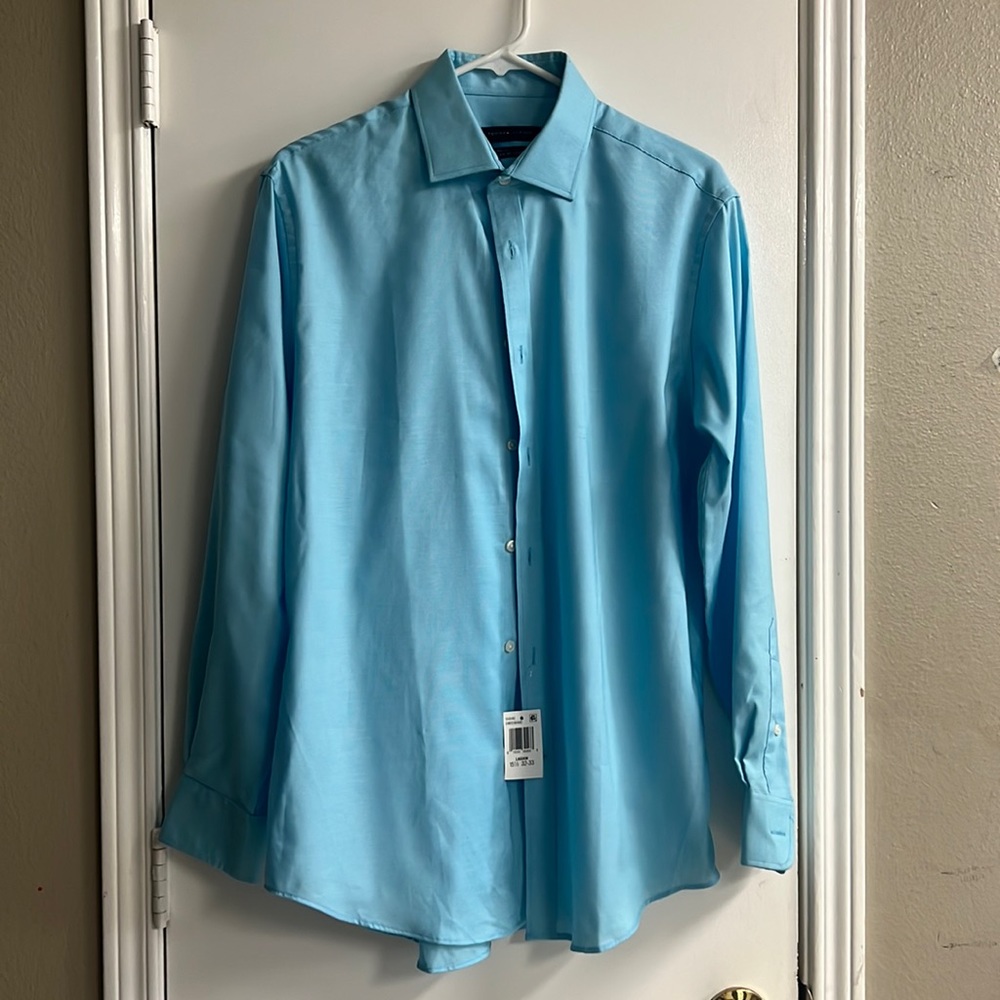Tommy Hilfiger Baby Blue Men’s Shirt